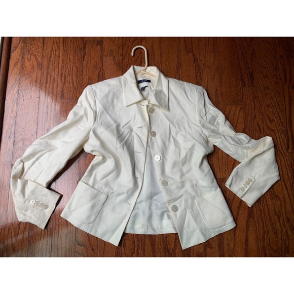Chaps 100% Linen Women's Blazer Size 8 - Picture 1 of 3